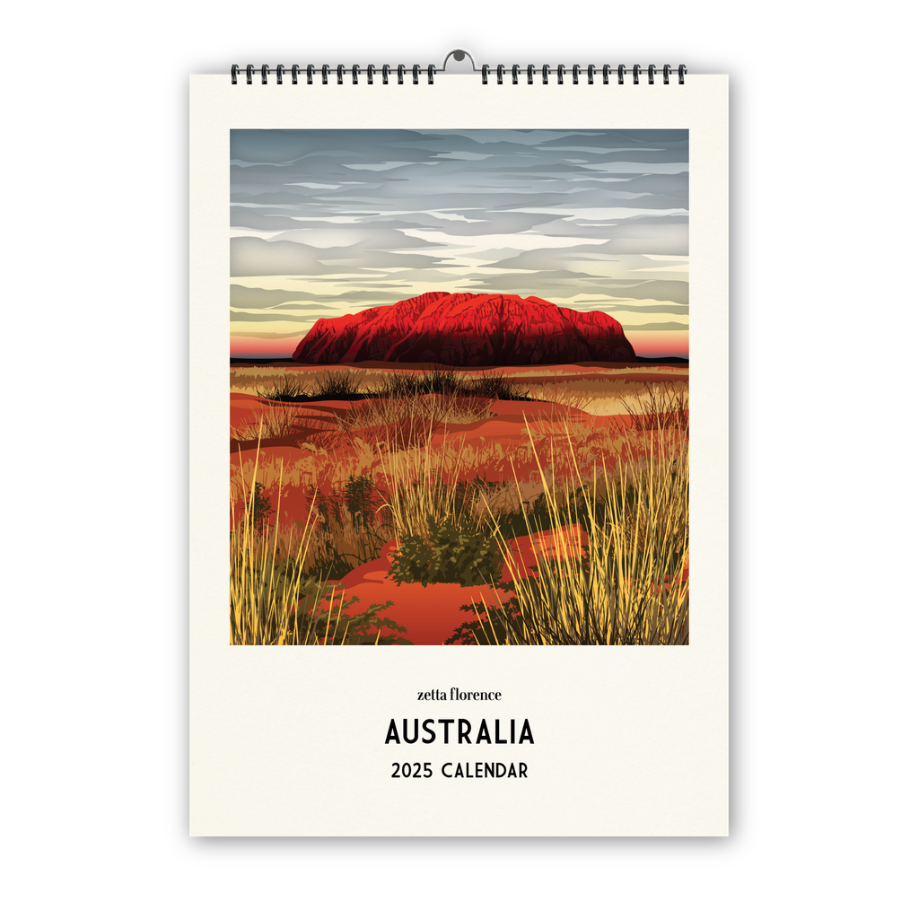 2025 Wall Calendar Australia Zetta Florence