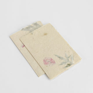 Handmade Folded Card – Mugwort & Rose