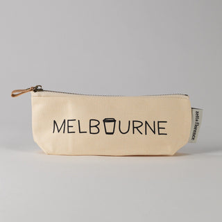 Melbourne Latte Pencil Case -  Natural