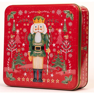 Embossed Nutcracker Tin - Assorted Biscuits