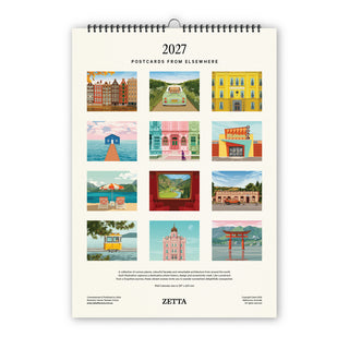 Postcards from Elsewhere 2027 Calendar