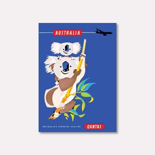 Postcard - Qantas Koalas