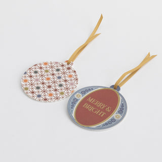 Gift Tag - Merry & Bright / Pattern - Pack of 12