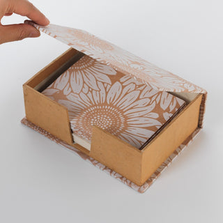 Handmade Box Card Set - Sunflower on Madder Root