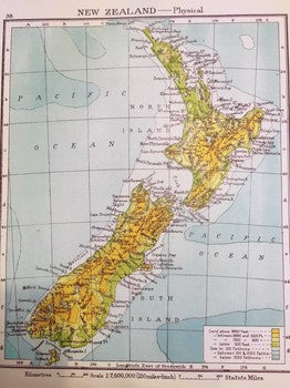 Print - New Zealand Map