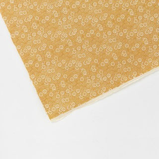 Handmade Paper - Little Daisies on Mustard