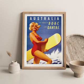 Print - Australia Surf Girl