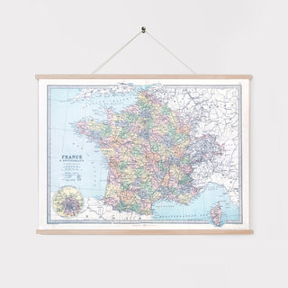 Decorative Poster - France & Switzerland Map