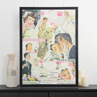 Decorative Paper - Wedding Bride Collage