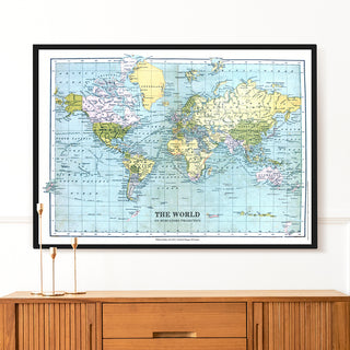 Decorative Poster - The World of Mercator's Projection