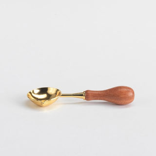 Wax Melting Spoon - Gold/Rosewood