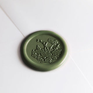 Wax Stamp with Handle - Holly