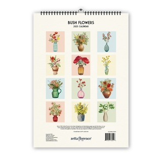 2025 Wall Calendar - Bush Flowers (Pre-Order)