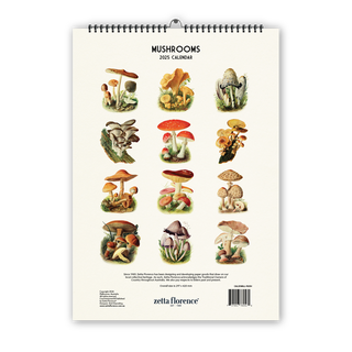 2025 Wall Calendar - Mushrooms (Pre-Order)