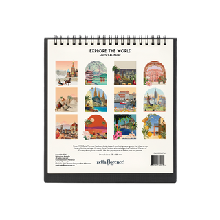 2025 Desk Calendar - Explore the World (Pre-Order)