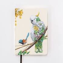 Hardcover Journal - Cockatoo and Wren - Lined A5