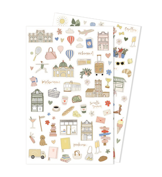 Illustrated Stickers - Melbourne Icons