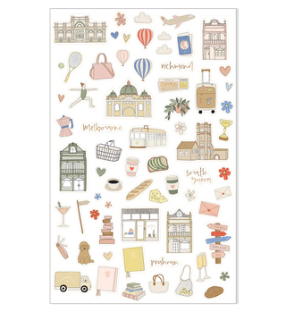 Illustrated Stickers - Melbourne Icons