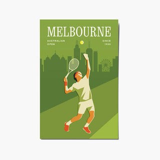 Postcard - Australian Open Tennis Player