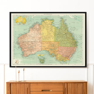 Australia Map XL Poster