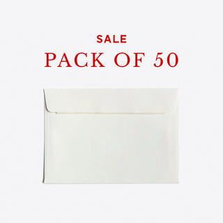White Envelopes Sale Bundle - 50 Pack