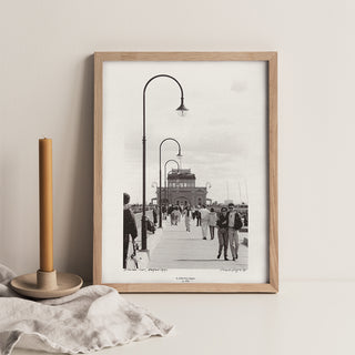 Print - St Kilda Pier Pedestrians Strizic