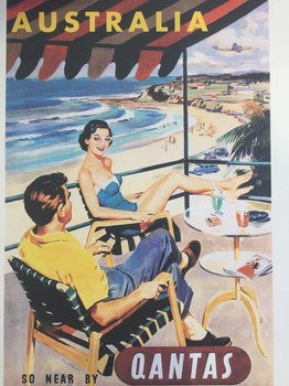 Print - Qantas Beachside Lounging