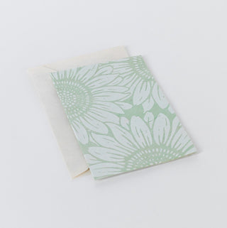 Handmade Box Card Set - Sunflower on Sage