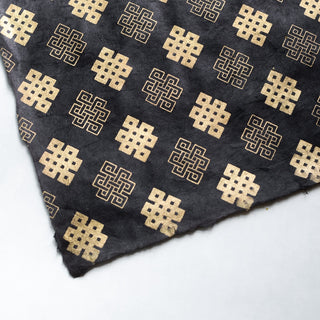 Handmade Paper - Gold Foil Pattern on Black