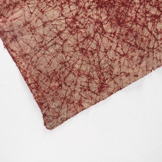 Handmade Paper - Batik Red Spider Net