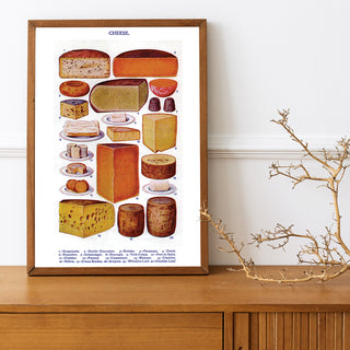 Decorative Poster - Cheese Collage