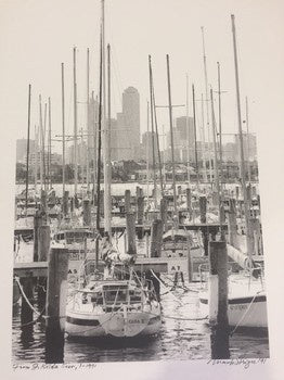 Print - St Kilda Pier Boats Strizic