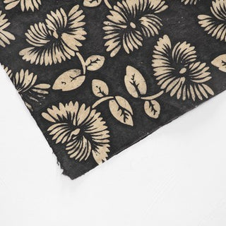 Handmade Paper - Batik Black Rose