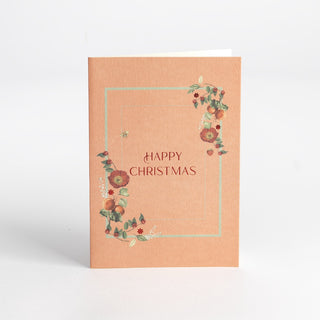 Christmas Card - Happy Christmas Pink